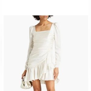 ML Monique Lhuillier Ivory Mini Dress